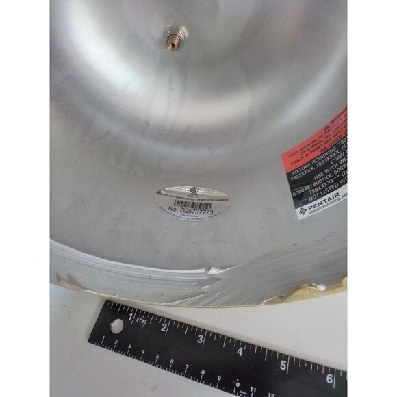 Concrete Pool Spa Light #78210400 3/4-Inch Large Top Hub Stainless Steel Niches - Picture 6 of 13